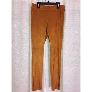 Express faux suede leggings